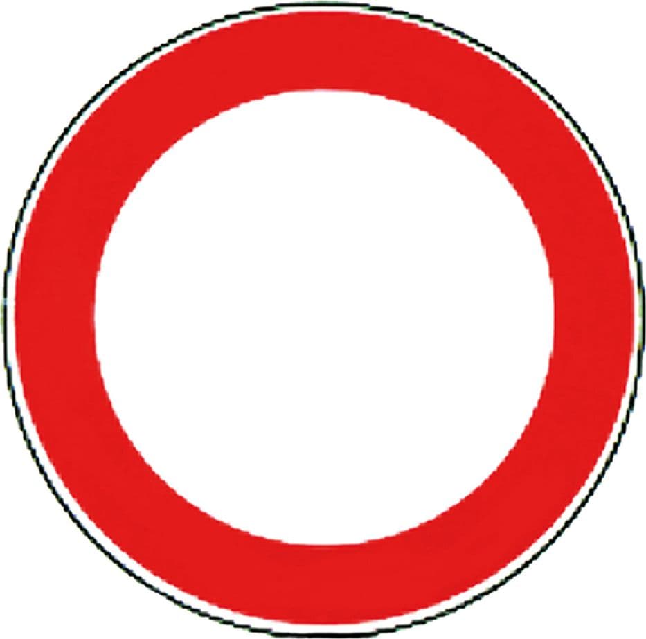 Segnale Fig 46 Debverona Divieto di Transito – Autres