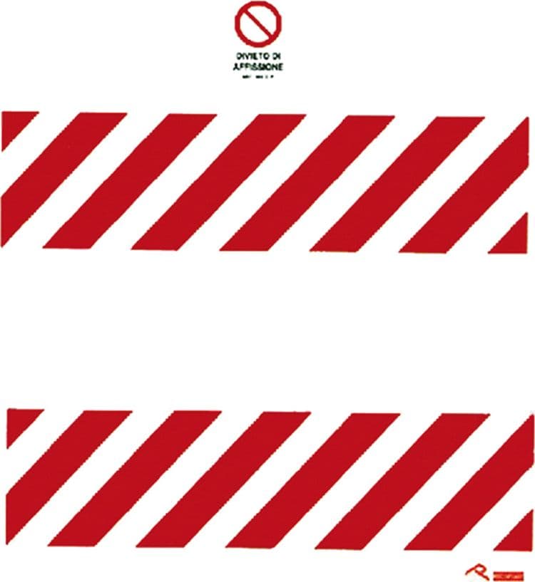 Cartello Eurosignals Divieto di Affissione 180 X 98 cm – Autres