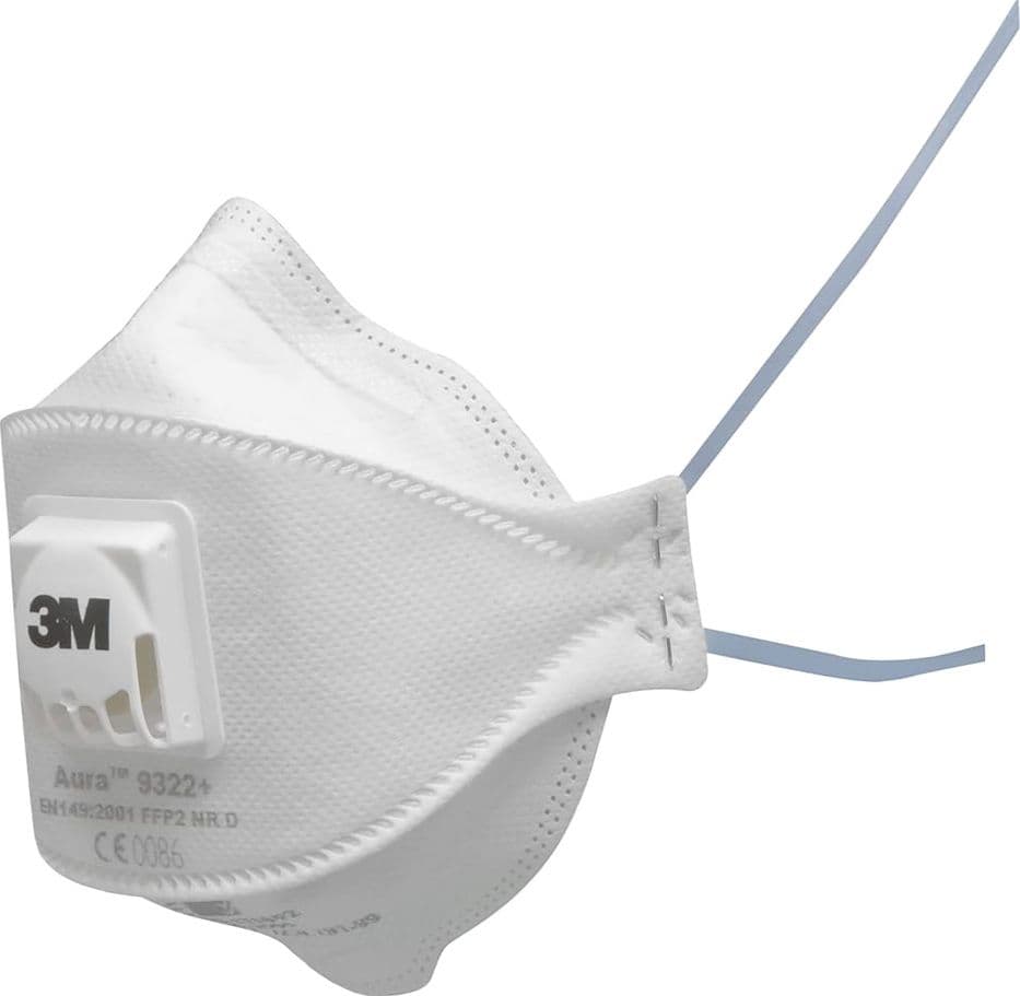 Maschera Respiratoria Serie 9300 Aura con Valvola 9322+ Ff P2 3m 10 Pezzi