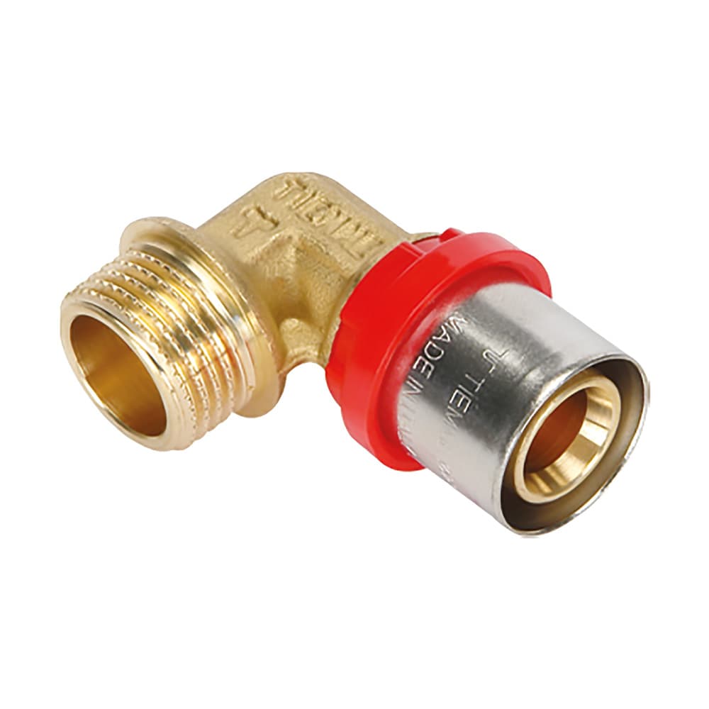 Raccordo a Pressare Curvo 20 x ½ Maschio Tiemme 1654CT 10 Pezzi - 2