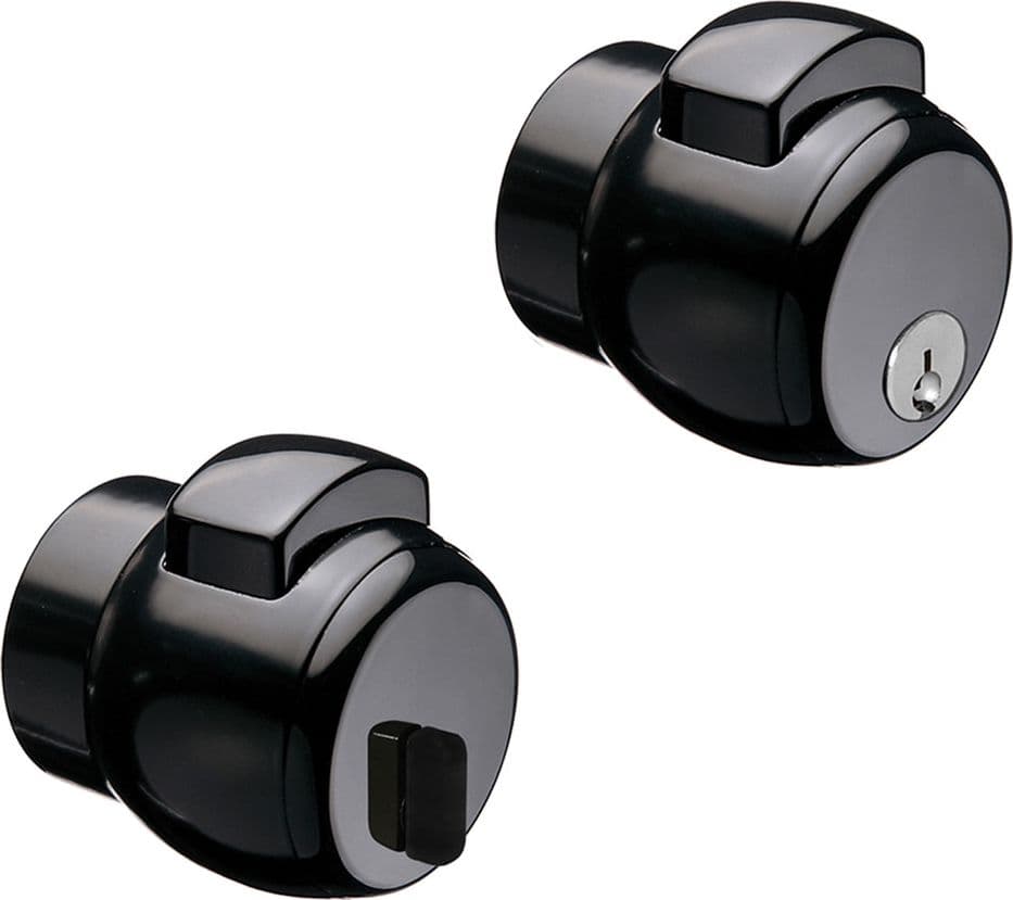 Pomolo Premi Apri Verniciato Meroni Nova N 13 Nero Pulsante - 2