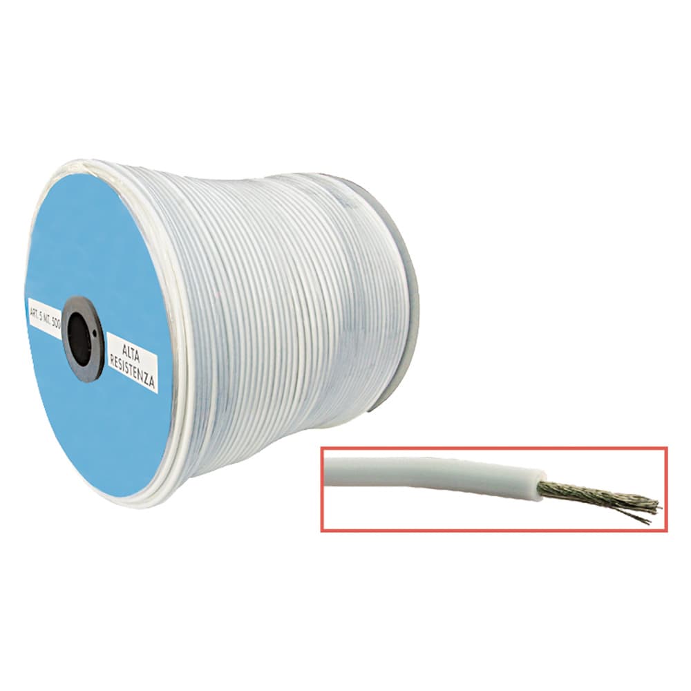 Cavetto Stendibiancheria x Bianco l Ø 4,5 500 mt - 2