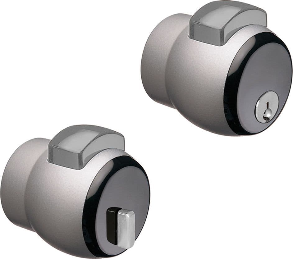 Pomolo Premi Apri Verniciato Meroni Nova N 13 Argento Pulsante Grigio