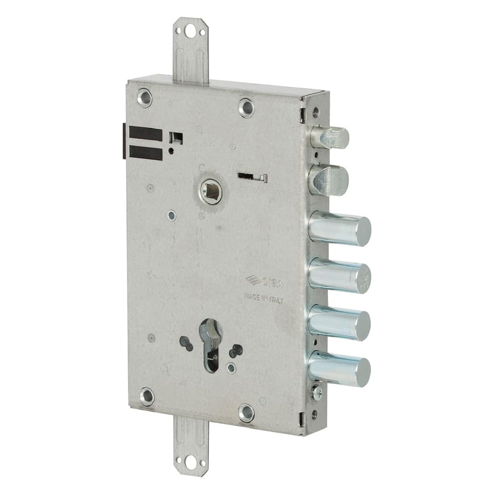 SERRATURA ELETTRICA DA APPLICARE TRIPLICE PER PORTE BLINDATE ART. 15515 E 64 - 2 mandate / 4 catenacci  - CISA - 2