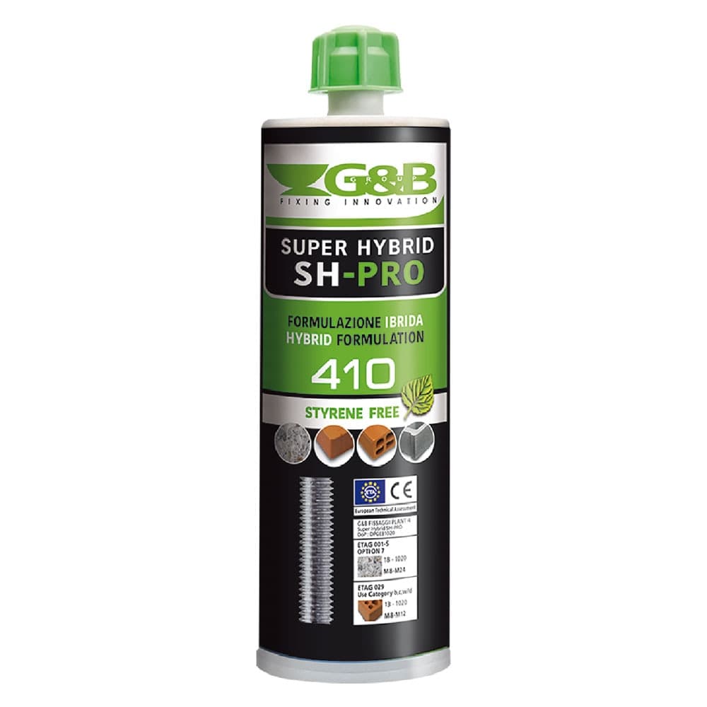 Ancorante Chimico per Pistola Profess. Cc01 G&b Super 12 Pezzi 410 ml