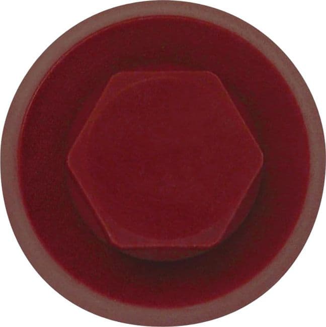 Cappuccio per Tirafondo Friulsider Rosso Siena 100 Pezzi - 2