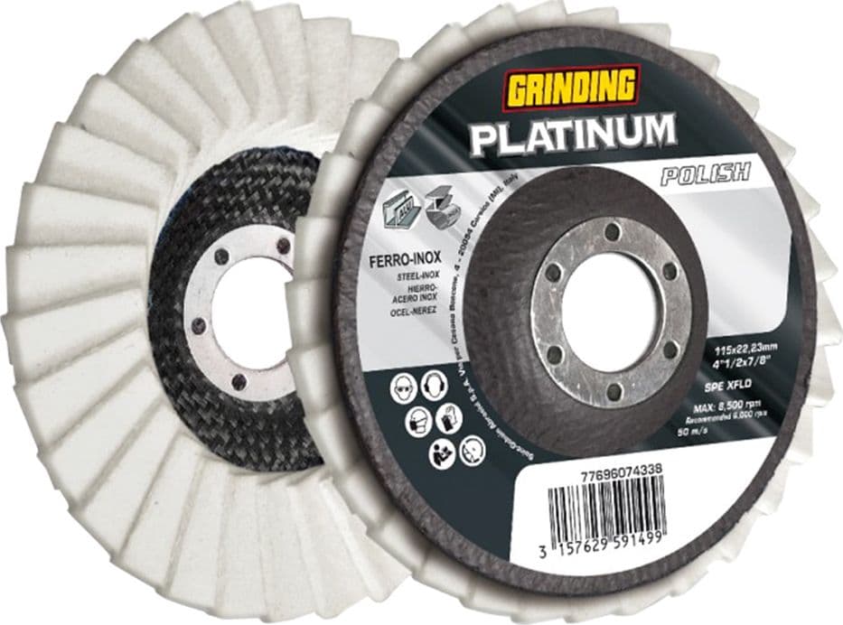 Disco Lamellare per Grinding Platinum Polish 10 Pezzi Ø 115 X 22,23 mm