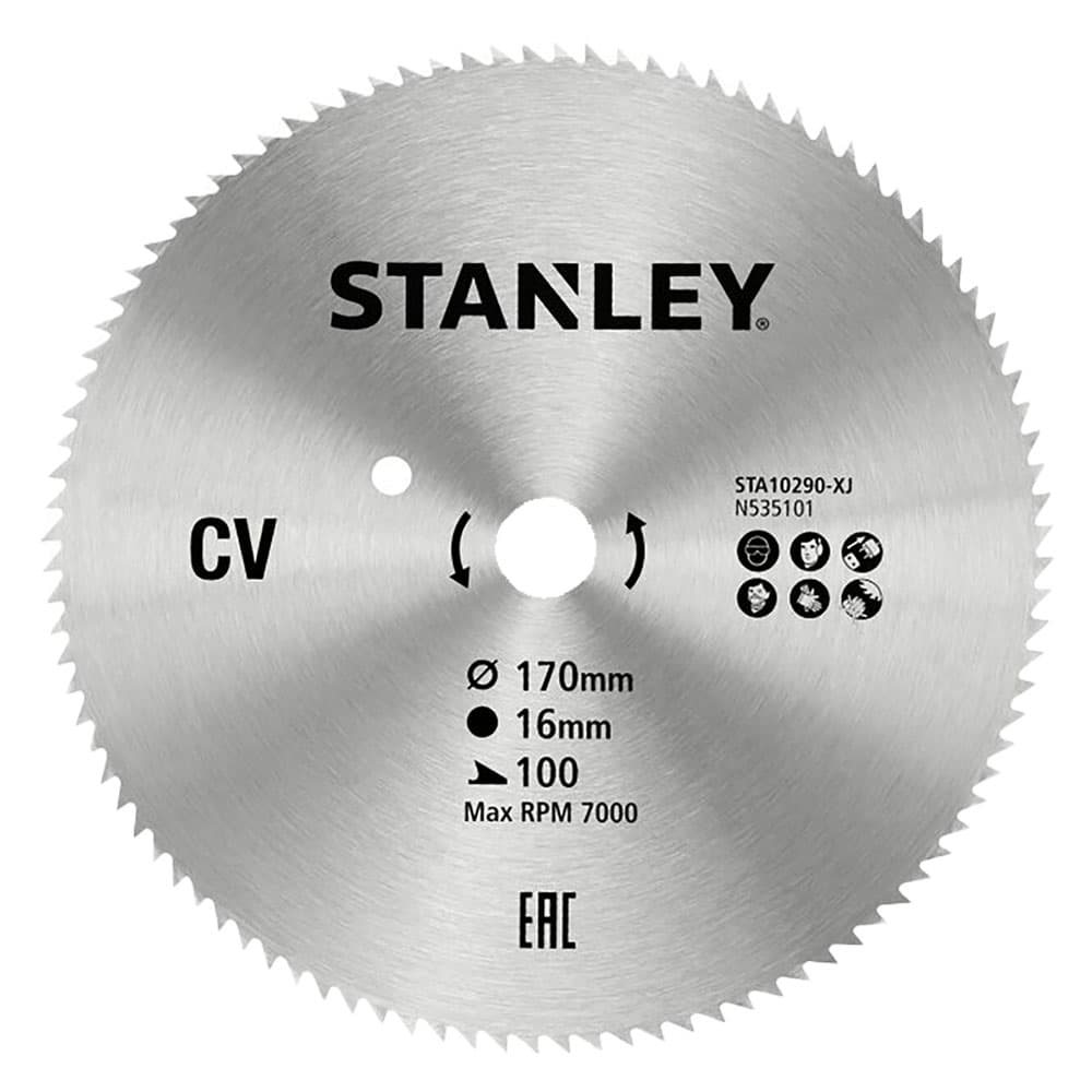 Lama per Sega Circolare Foro 16 mm Stanley Denti Fini Ø 190 mm - 2