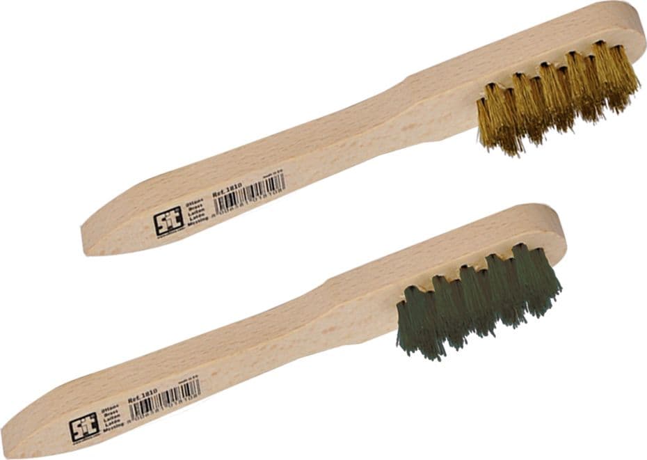 Spazzola a Mano per Candele Fili Sit Acciaio 150 x 35 mm Ø 0,15 mm - 2