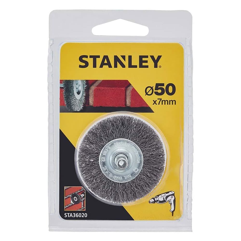 Spazzola Circolare con Gambo Spessore Fili Stanley Ø 50 mm 7 mm