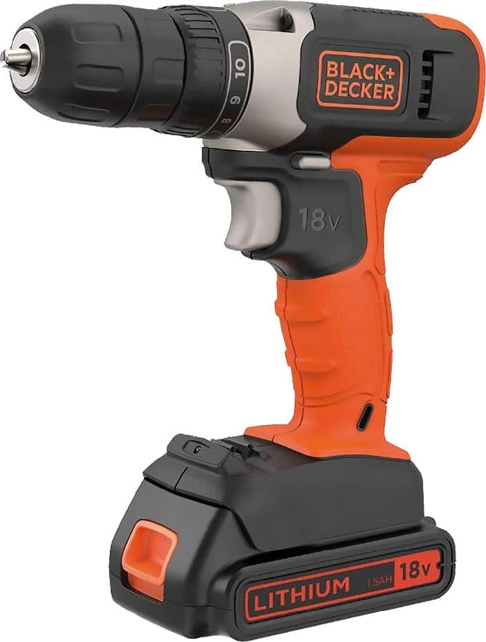 Trapano Avvitatore a Batteria Black Decker Bcd001c1 Qw 18v 1,5 Ah Ioni – Black&Decker