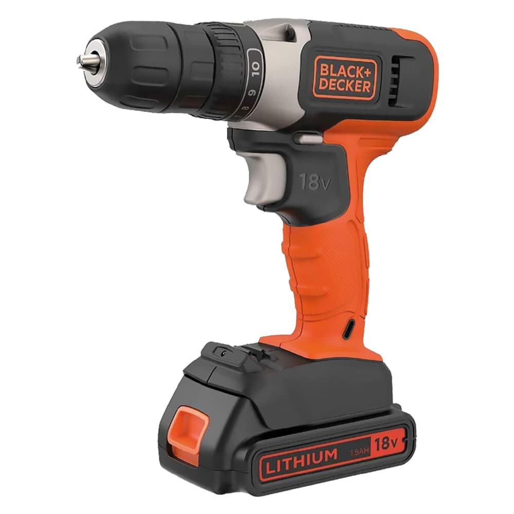 Trapano Avvitatore a Batteria Black Decker BCD001C1 Qw 18V 1,5 ah Ioni - 2