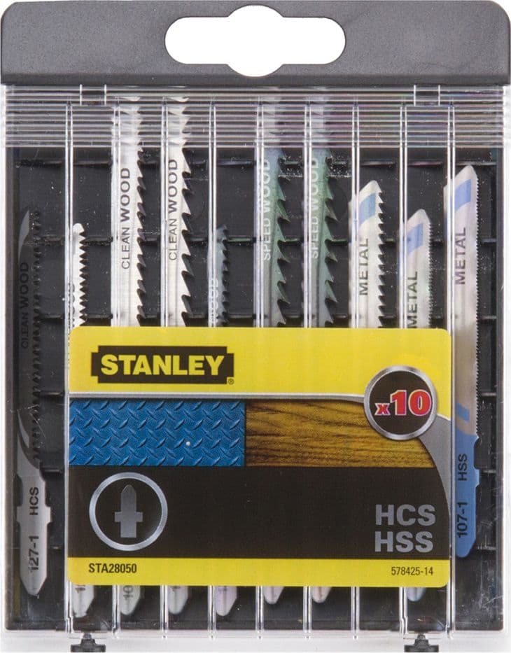 Lama per Seghetto Alternativo Set Misto Hcs ( ) + Hss ( ) Cassetta 5 Pezzi – Stanley