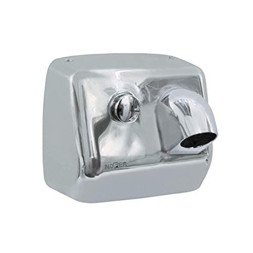 Asciugamano Elettrico con Pulsante Inox Cromato Lucido Zonda Nofer 02200.b - 2