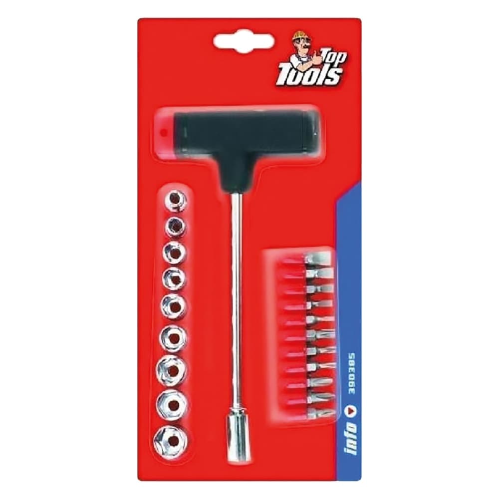 Cacciavite Portainserti Bussole Toptools 22 Pezzi