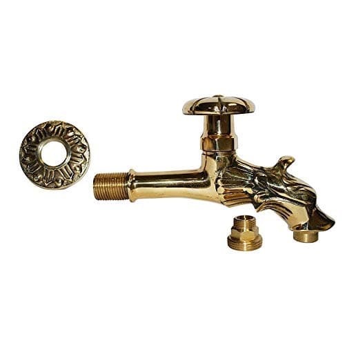 Rubinetto in Ottone Artistico Forma Dragone per Fontana Ghisa Pietra - 2