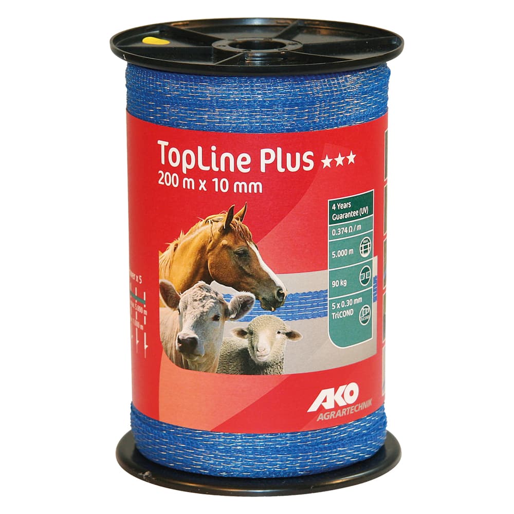 Fettuccia Elettrica H 5 Fili Albert Kerbl Blu 10 mm 200 mt - 2
