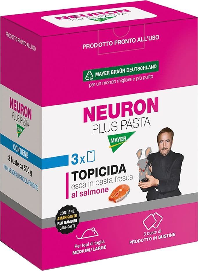 Esca Topicida Cf 3 Buste ( ) Mayer Braun Neuron 1500 Gr 500 Gr