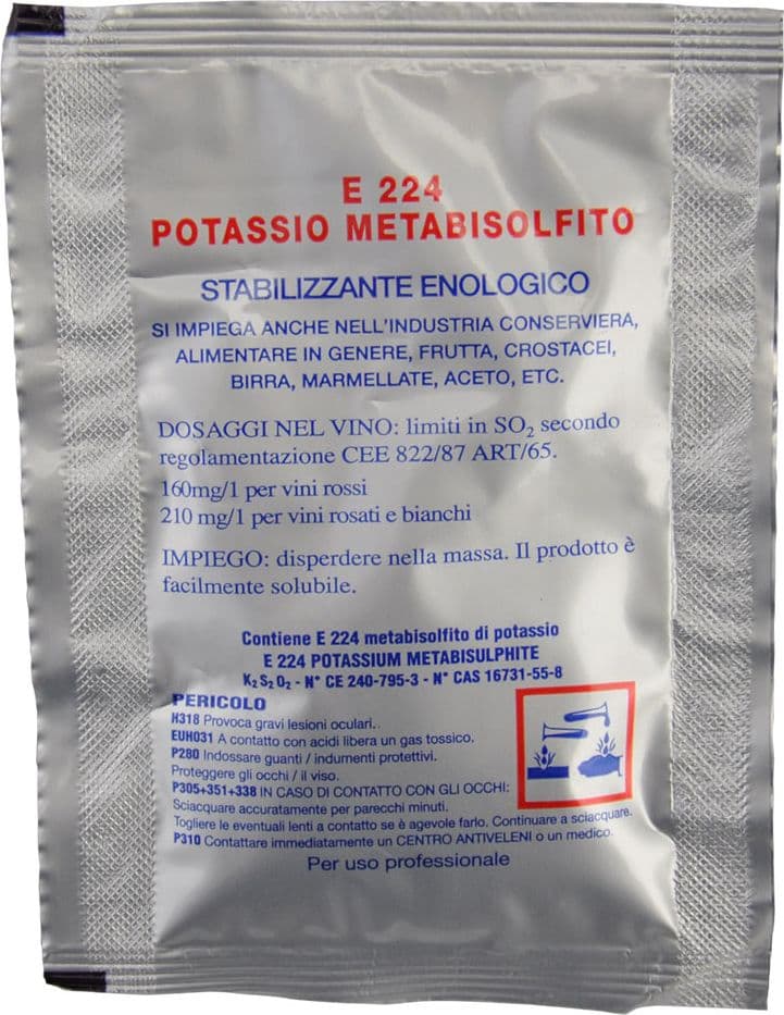 Metabisolfito di Potassio Chimica Franke 100 Gr – Autres