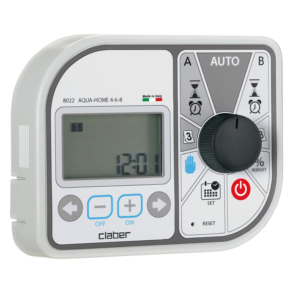 Centralina per Irrigazione Art 8022 2 Programmi Claber Aqua Home 4 6 8 - 2