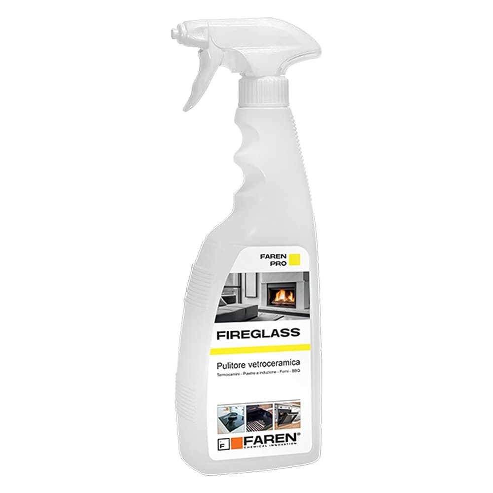 Pulitore per Vetri Fumisteria Faren Fireglass 12 Pezzi 750 ml