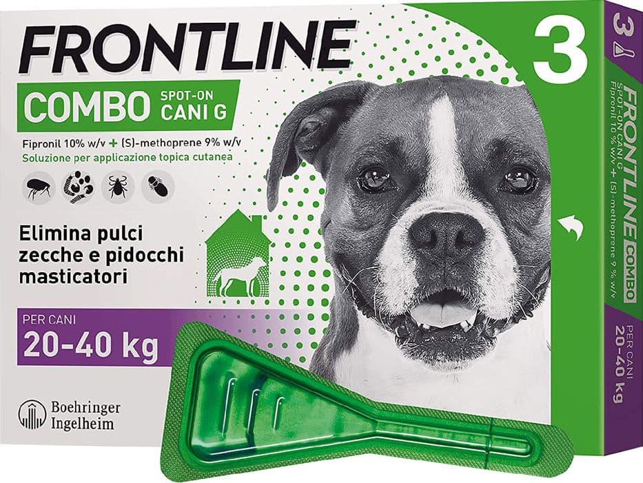 Antiparassitario Cani 20 3 Pipette Frontline Combo 40 kg 2,68 ml