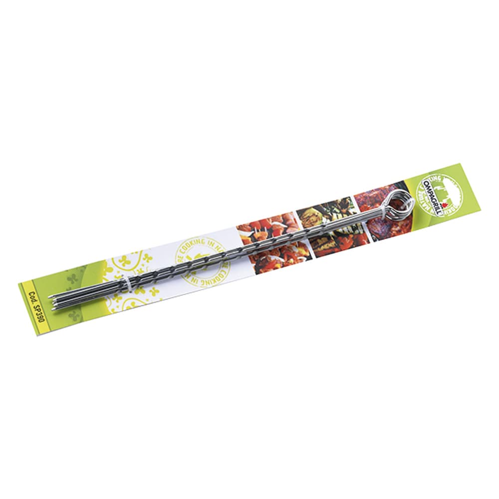 Spiedini Ompagrill in Acciaio Zigrinato 39 cm - 2