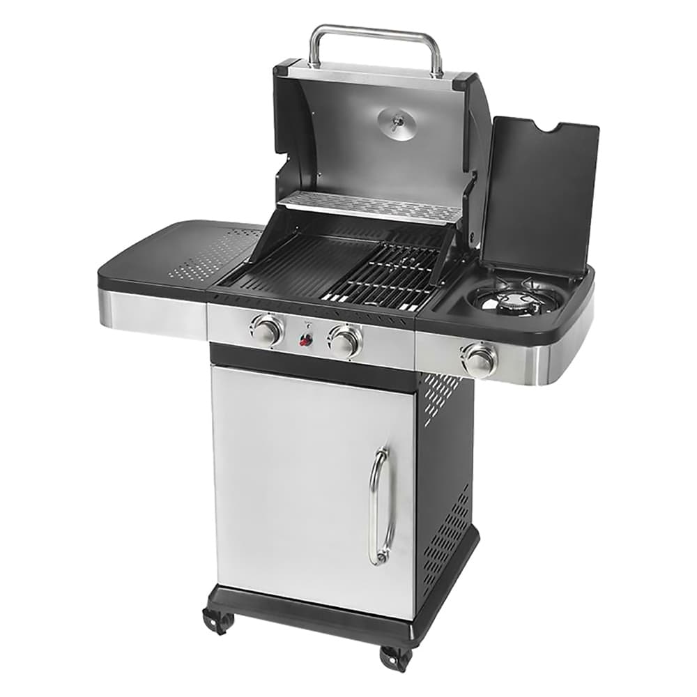 Barbecue a Gas Ompagrill Indianapolis 3 Titanium 120 x 50 x 130 cm - 2
