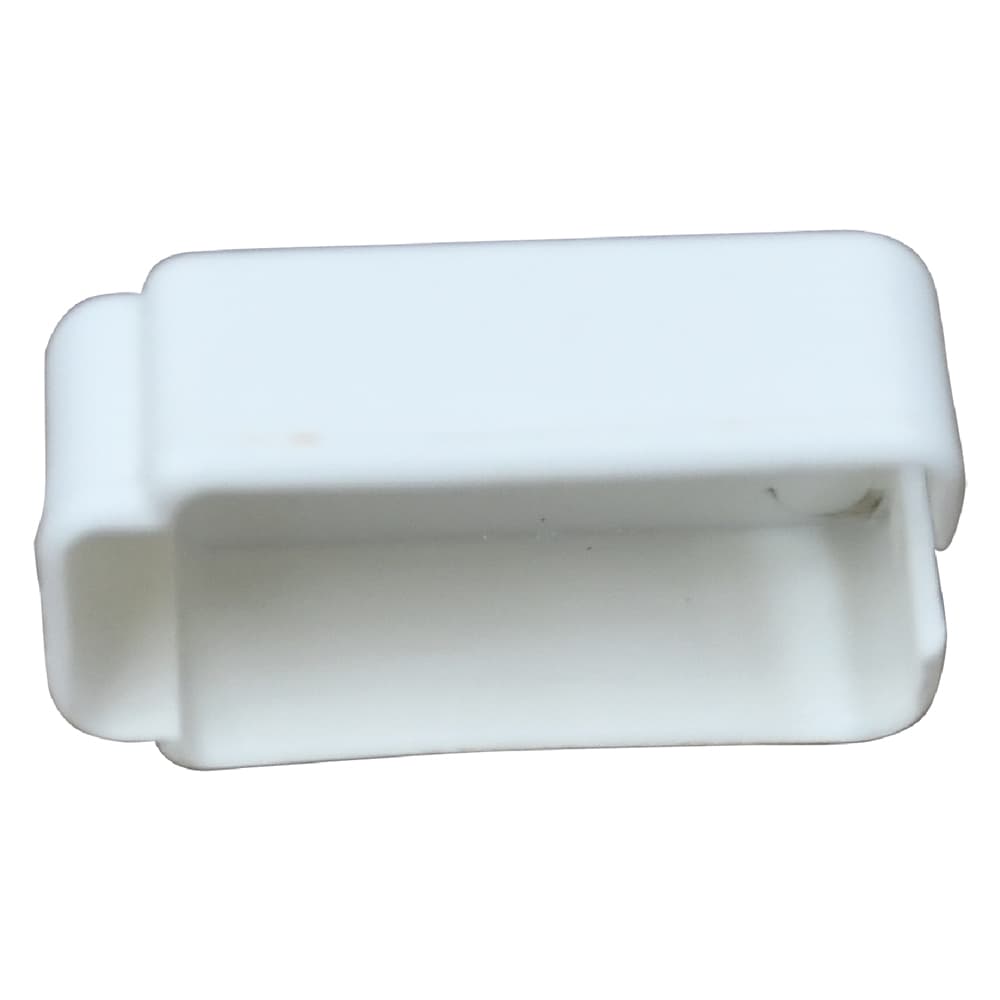 Tappo in PVC Colore Bianco 20 Pezzi per Profilo Lineare Tende a Cordoncino - 2