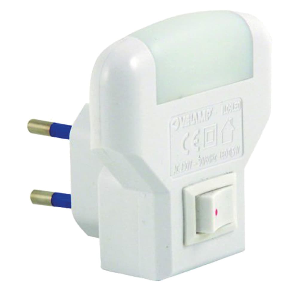 Luce Spia Notturna a LED 2 LED Velamp Colore Bianco - 2