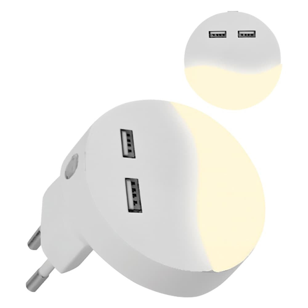Luce Spia Notturna a LED Smd 0,4 Watt Vtac Colore Bianco - 2