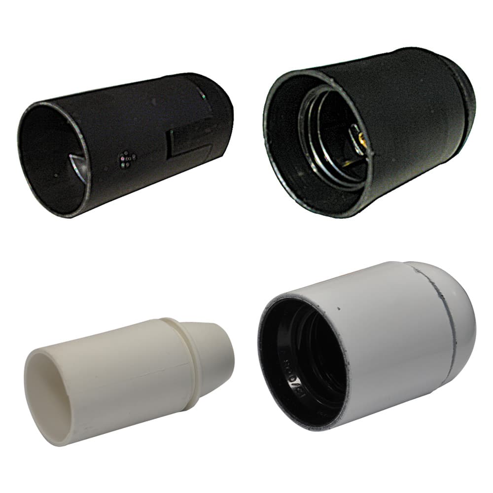 Portalampada Liscio e 14 Colore Nero 25 Pezzi - 2