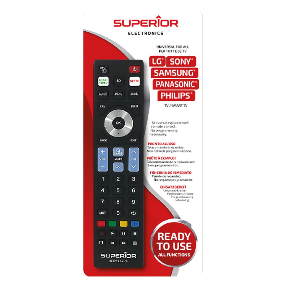 Telecomando Compatibile per Tv 'Ready 5 Smart Repl Tipo Universale Superior - 2