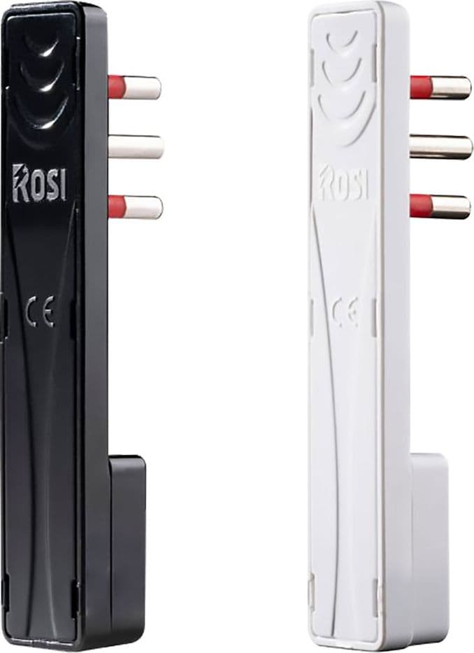 SPINA ULTRAPIATTA SERIE 'EMILIA FLAT' 2P + T 16A - nera  - ROSI - 2