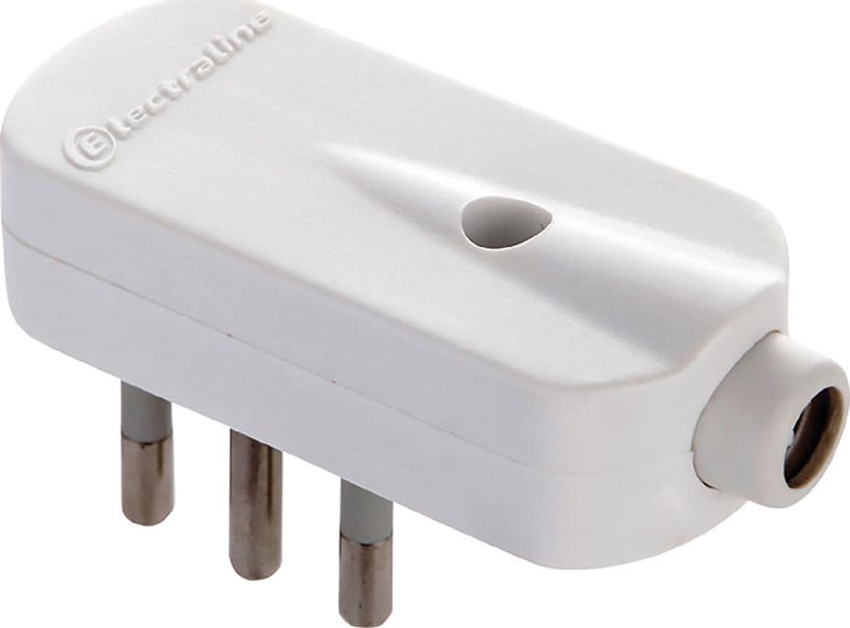 SPINA VOLANTE PIATTA 2P + T 16A - art.71909- 25 pezzi  - ELECTRALINE - 2