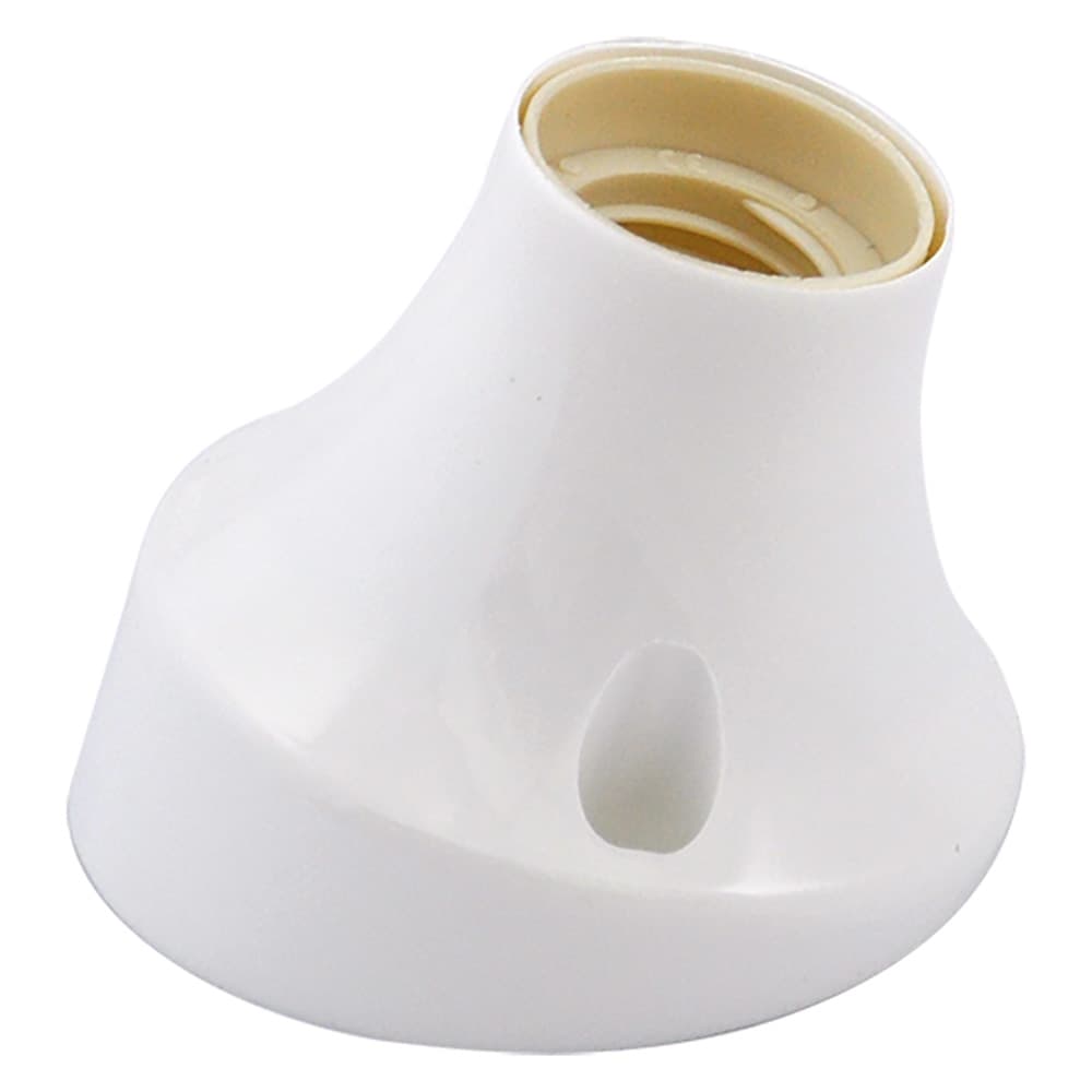 Base Curva per Punto Luce Max. 60W Colore Bianco - 2
