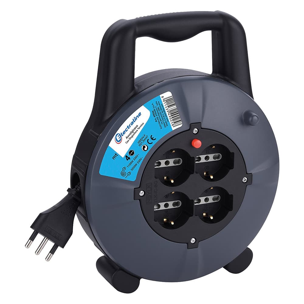 Avvolgicavo Art 49026 Electraline 10 mt - 2