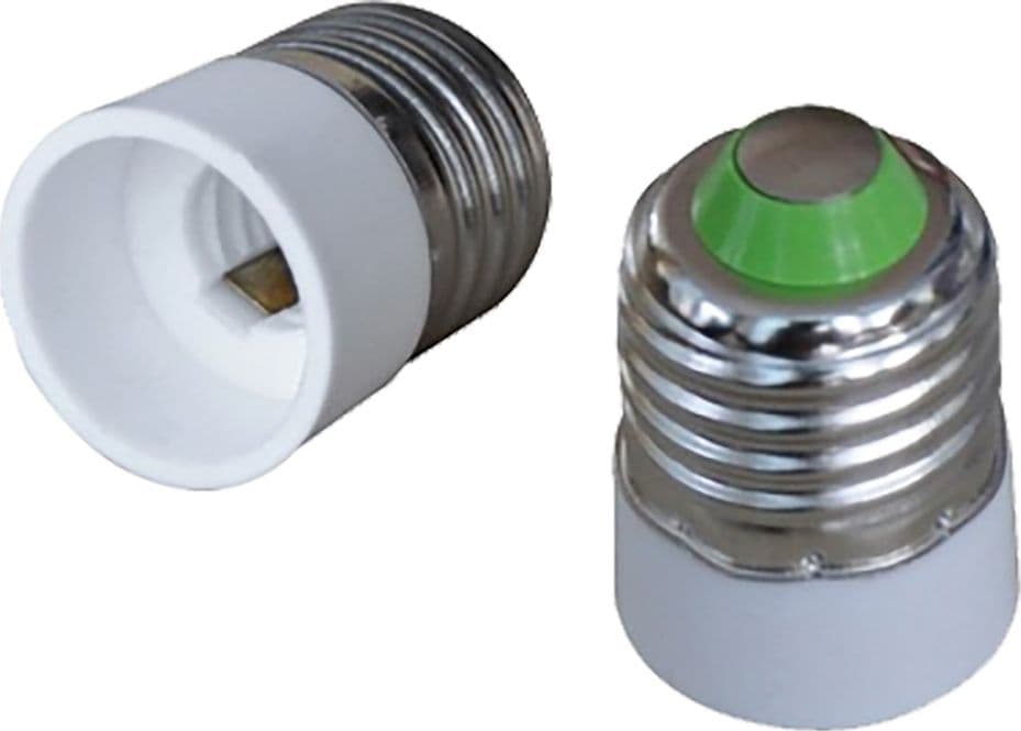 Adattatore Portalampada da Spina E27 a Presa E14 Melchioni 10 Pezzi - 2