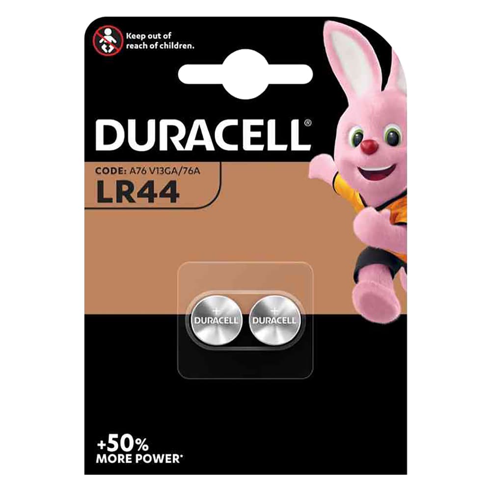 Pila a Bottone PZ 2 Duracell LR44 1,5 v 10 Blister - 2