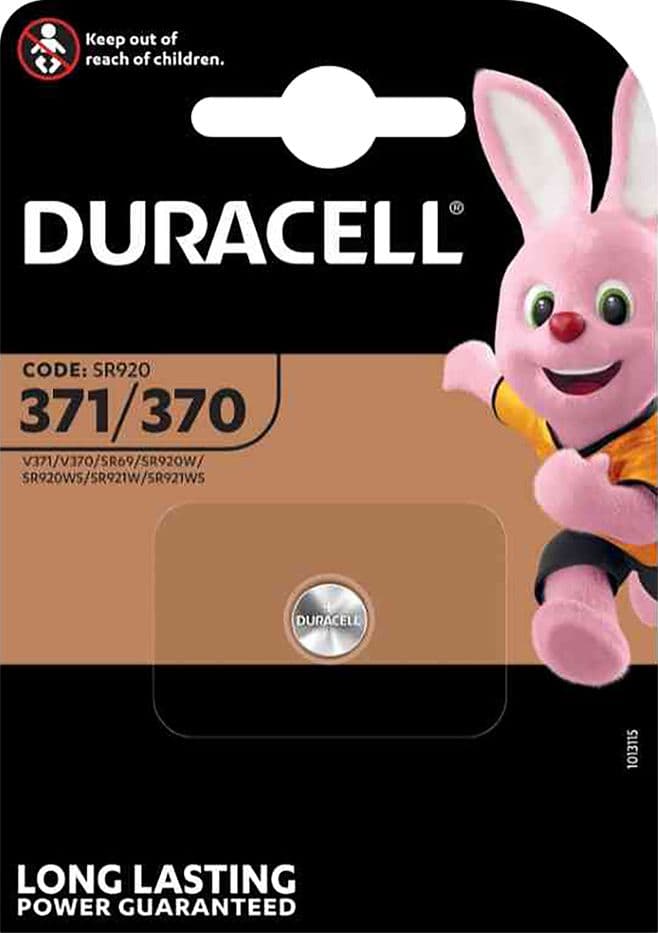Pila a Bottone PZ 1 Duracell 371 370 1,5 v 10 Blister - 2