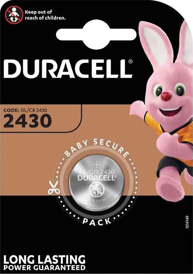 Pila a Bottone Pz 1 Duracell 2430 3 v 10 Blister - 2