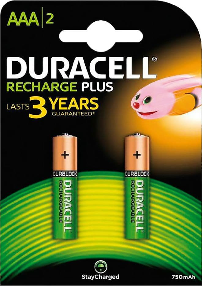 Pila Ministilo Ricaricabile Pz 2 Recharge Plus 750mha Duracell - 2