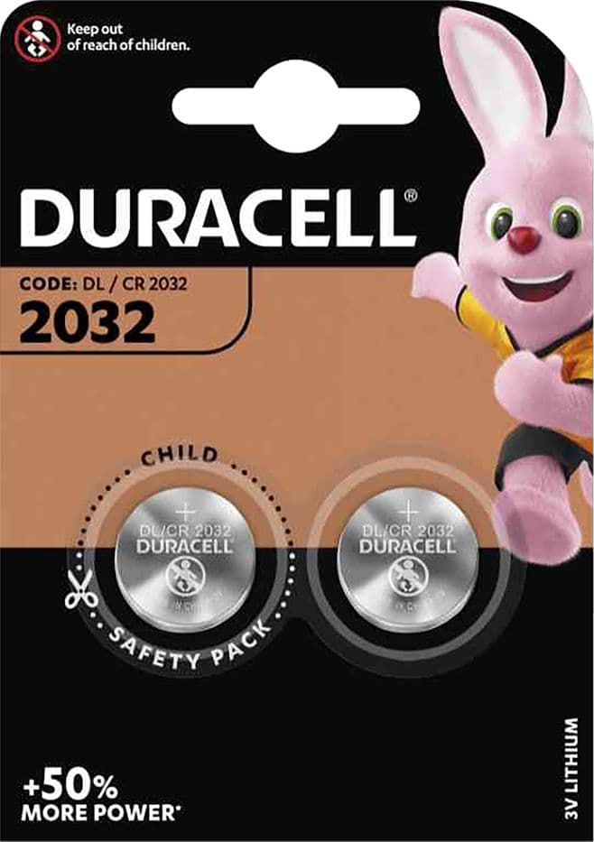 Pila a Bottone PZ 2 Duracell 2032 3 v 10 Blister - 2