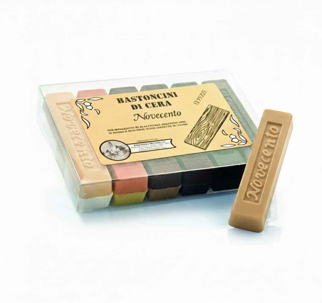Bastoncino di Cera Novecento Colore Rovere 12 Pezzi - 2