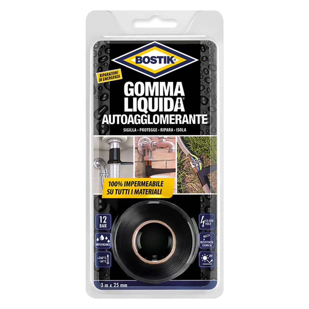 Gomma Liquida Nastro Autoagglomerante Bostik 25 x 3 mt - 2