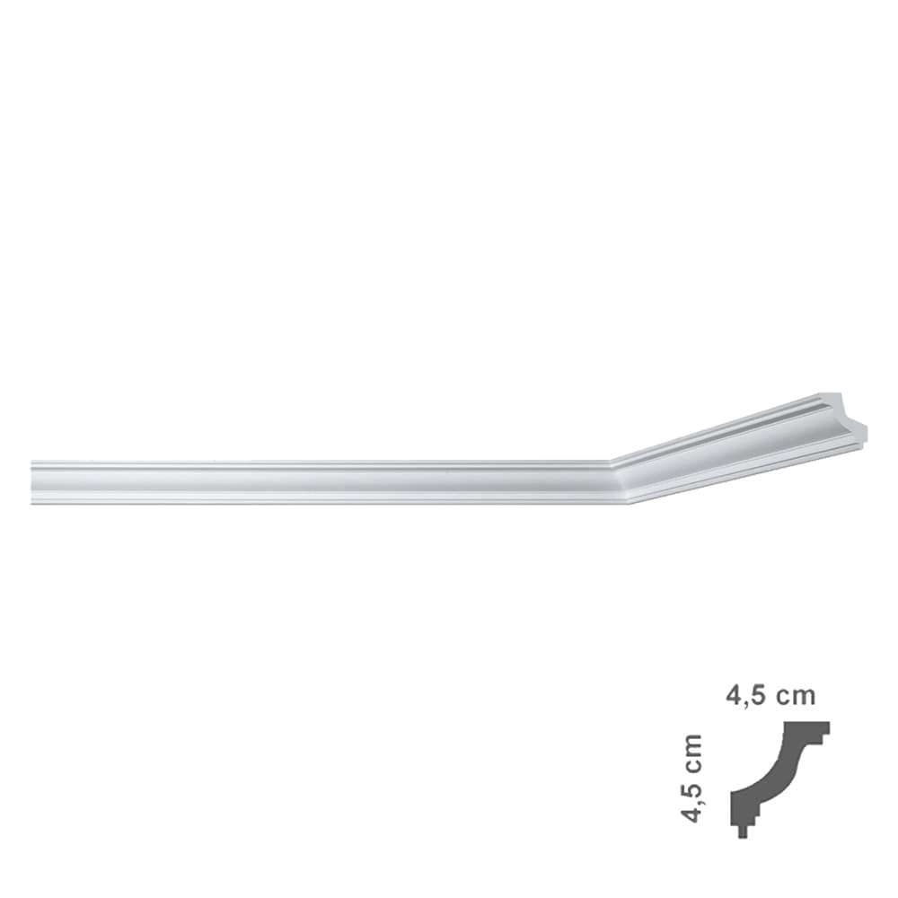 Cornice Decorativa per Soffitto Mod I703 Bovelacci 65 Pezzi 45 X 45 mm - 2