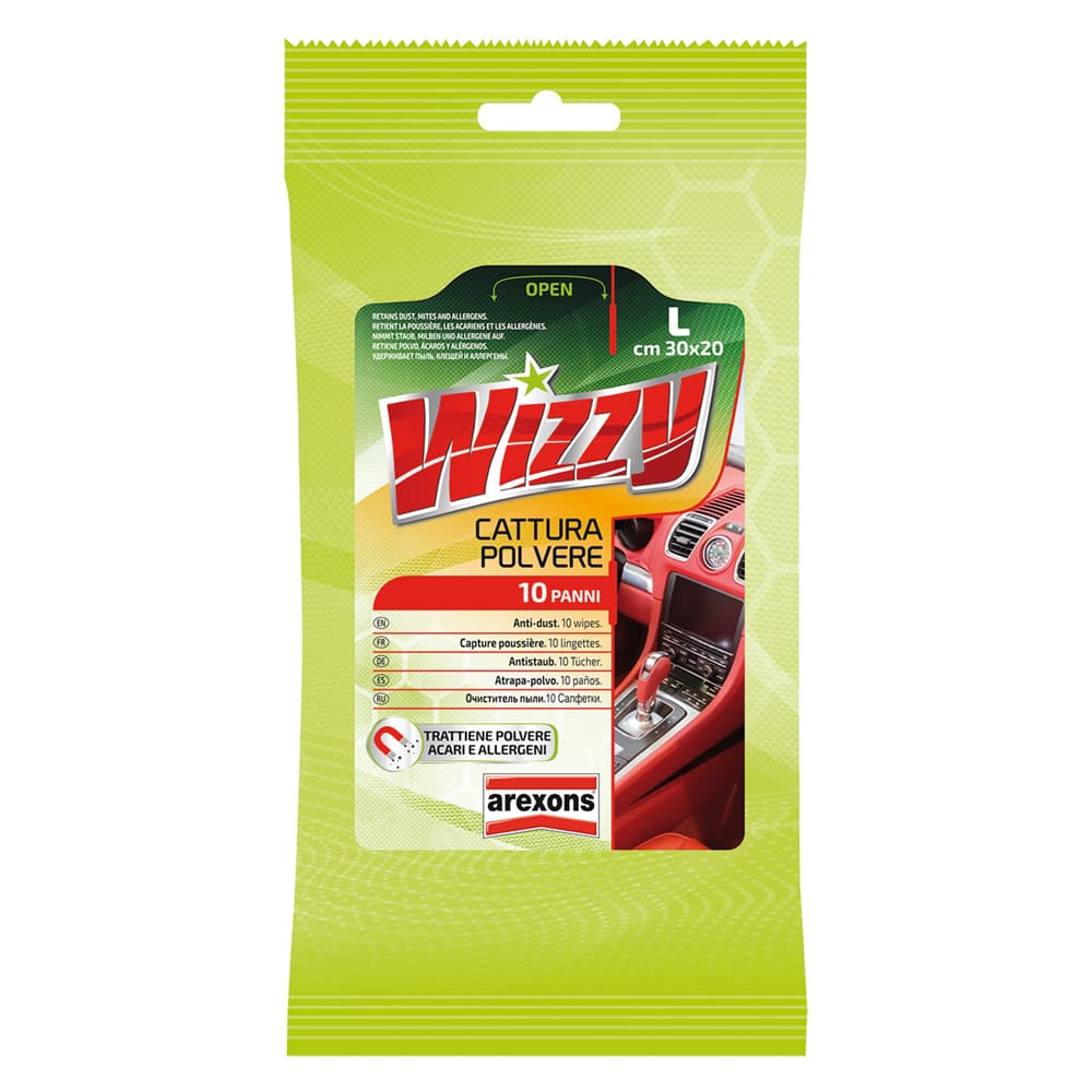 Panno Cattura Polvere Busta Arexons Wizzy 10 Pezzi - 2