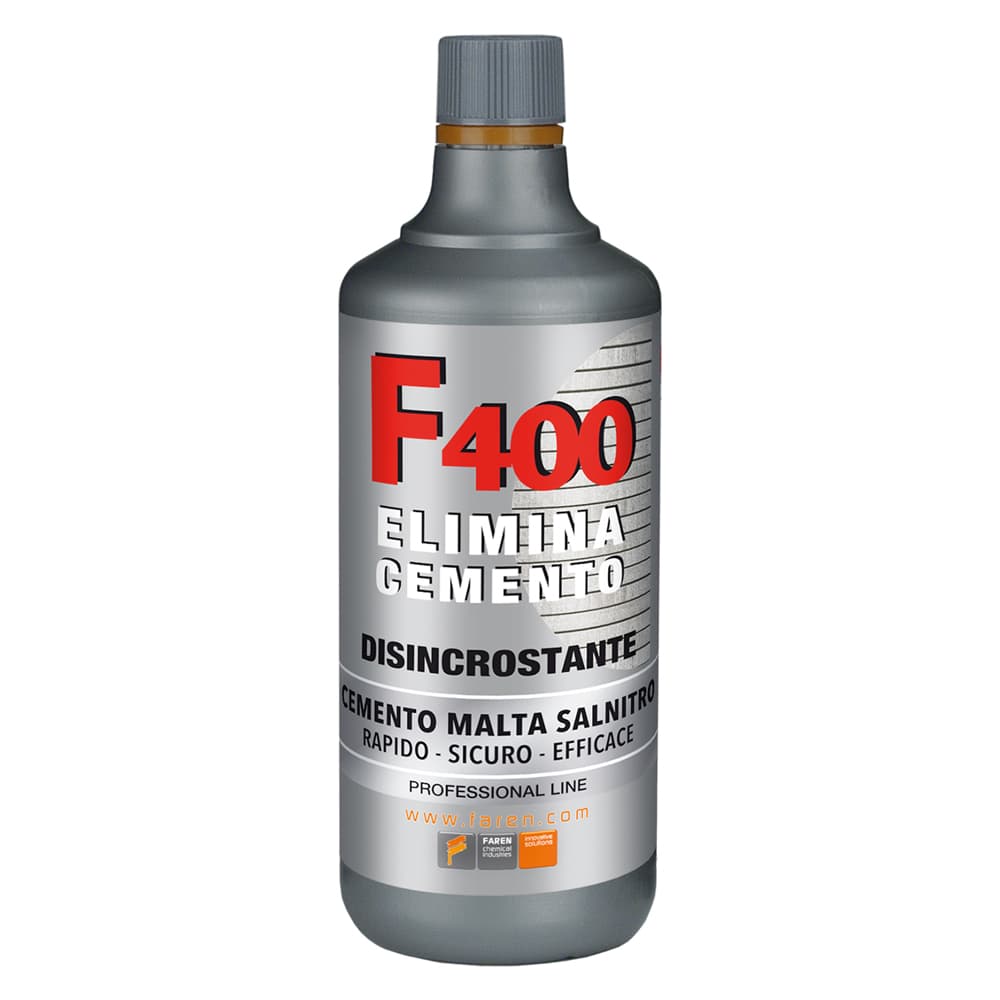 Acido Disincrostante per Cemento Faren F400 12 Pezzi 1 lt - 2