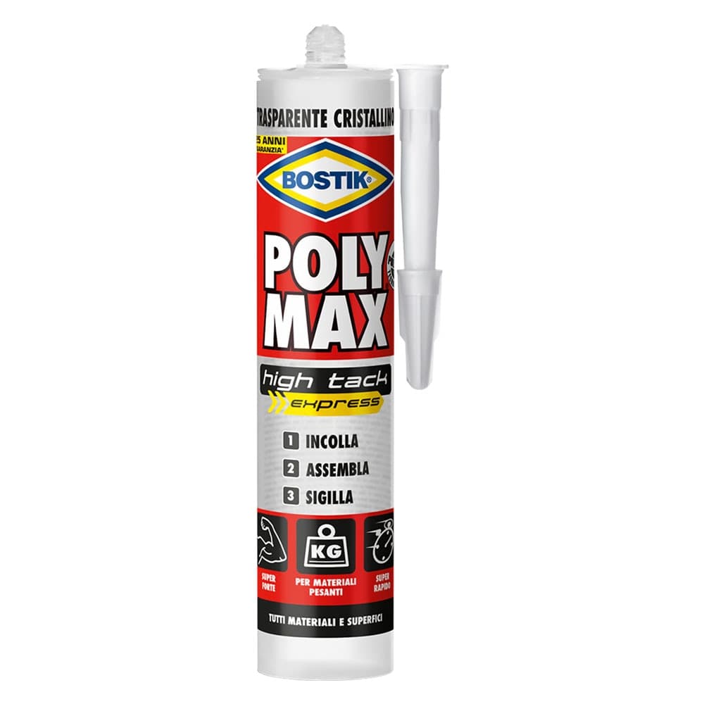 Adesivo Sigillante Universale Hte Cristal Bostik Poly Max 300 Gr