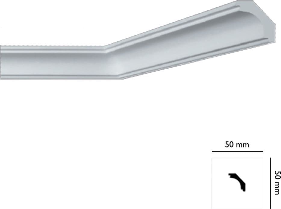 Cornice Decorativa per Soffitto Mod I707 Bovelacci 55 Pezzi 50 x 50 mm - 2